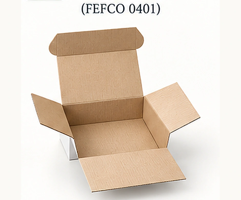 Illustrative visual of One-piece Folder (FEFCO 0401)