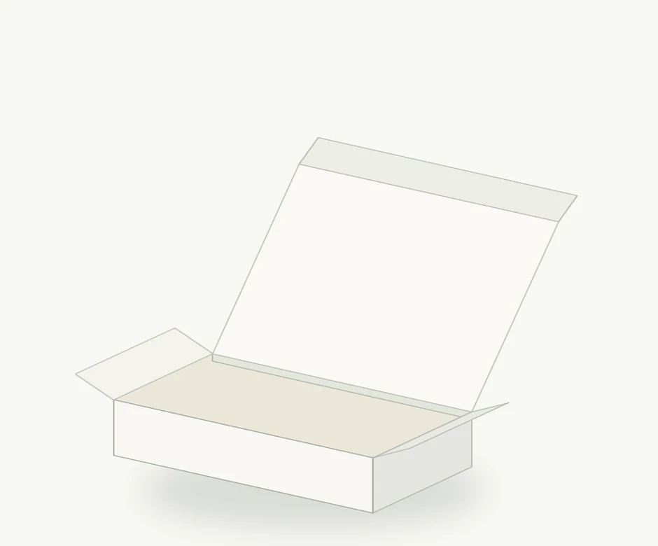 Illustrative visual of Die-cut Mailer (FEFCO 0427)