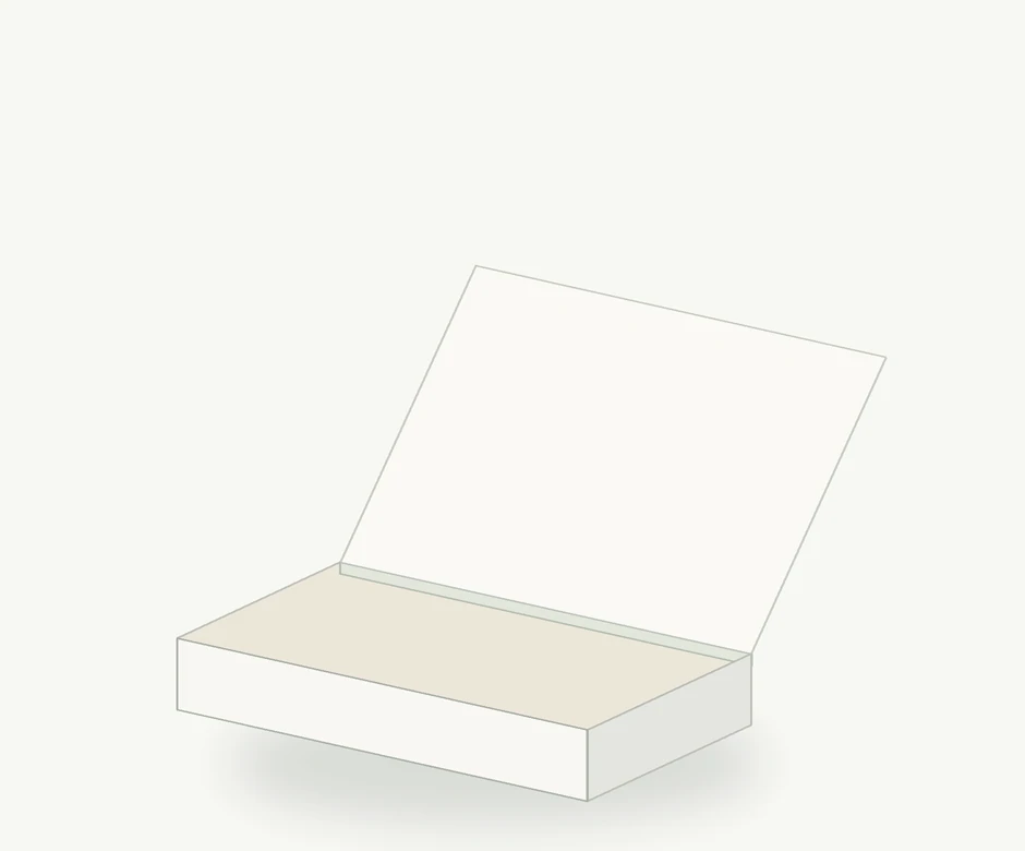 Illustrative visual of Compact Postal Lock Box (FEFCO 0471)