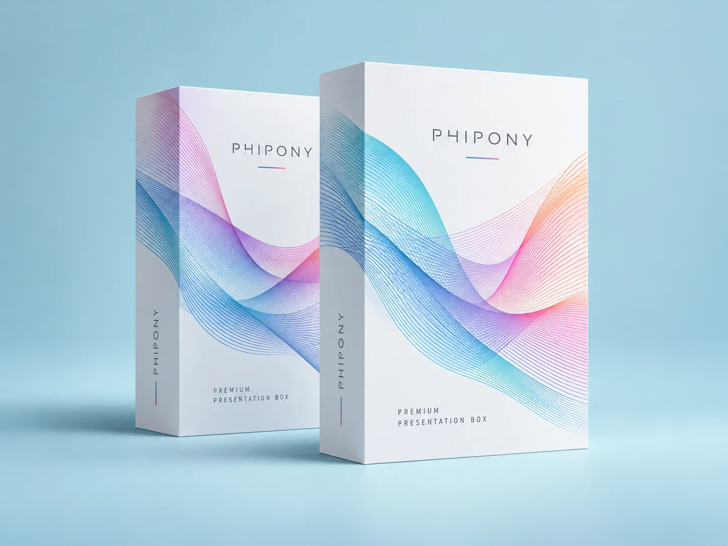 Original flowing wave packaging concept